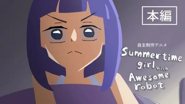 Summertime Girl with Awesome Robot